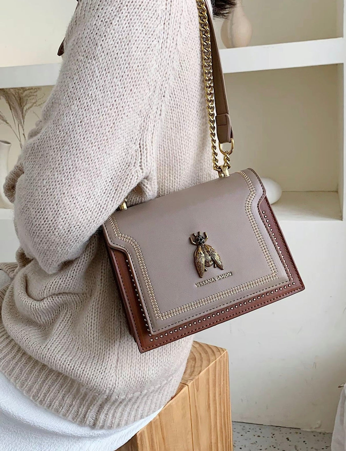 Bolso Nieves - Brillo Exclusivo