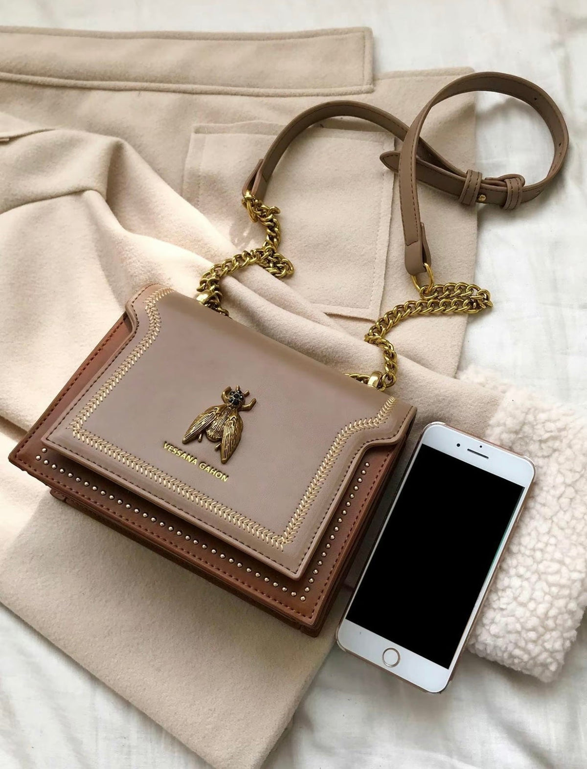 Bolso Nieves - Brillo Exclusivo
