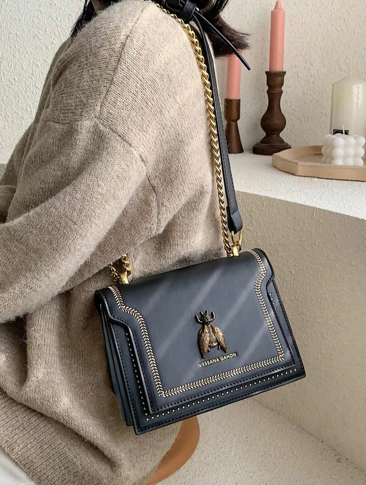 Bolso Nieves - Brillo Exclusivo