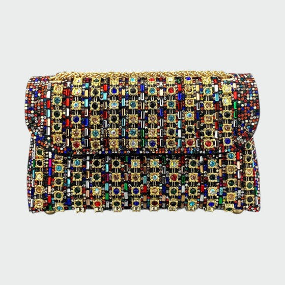 Bolso Serena - Chic Chain ColoRojo Diamond Bolso de hombro
