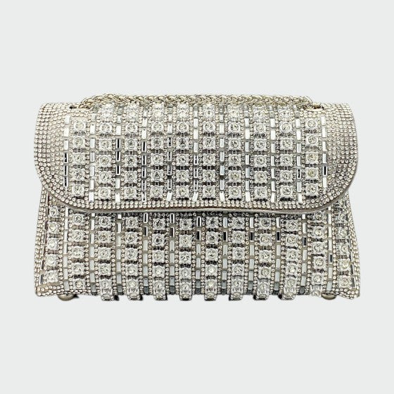 Bolso Serena - Chic Chain ColoRojo Diamond Bolso de hombro
