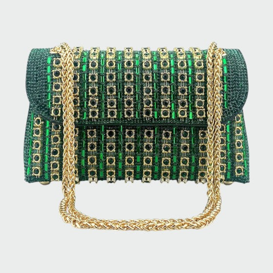 Bolso Serena - Chic Chain ColoRojo Diamond Bolso de hombro