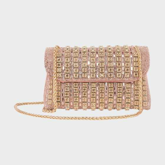 Bolso Serena - Chic Chain ColoRojo Diamond Bolso de hombro